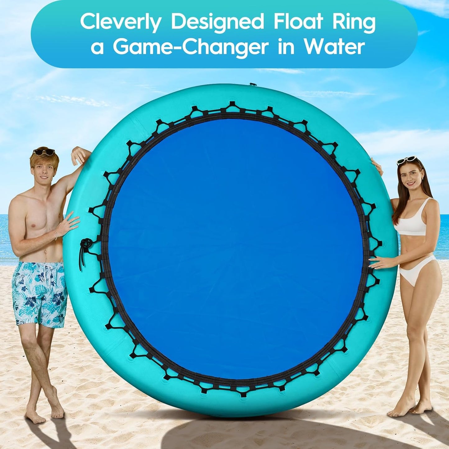 C CALOBANA - Hamaca inflable redonda flotante para agua
