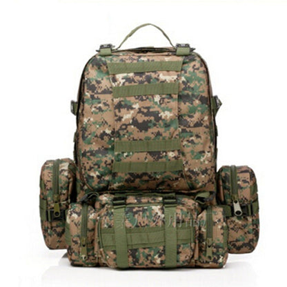 55L Outdoor Sport Wearproof Tactical Backpack hiking Rucksack mountaineering climbing Bag