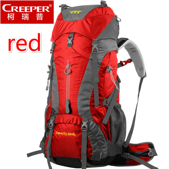 60+5L Professional Waterproof Rucksack Hiking Backpack Mountaineering Bag